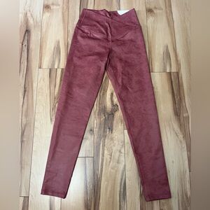 Offline By Aerie 7/8 Mauve Crossover Crackle Leggings The Hugger High Waist Med